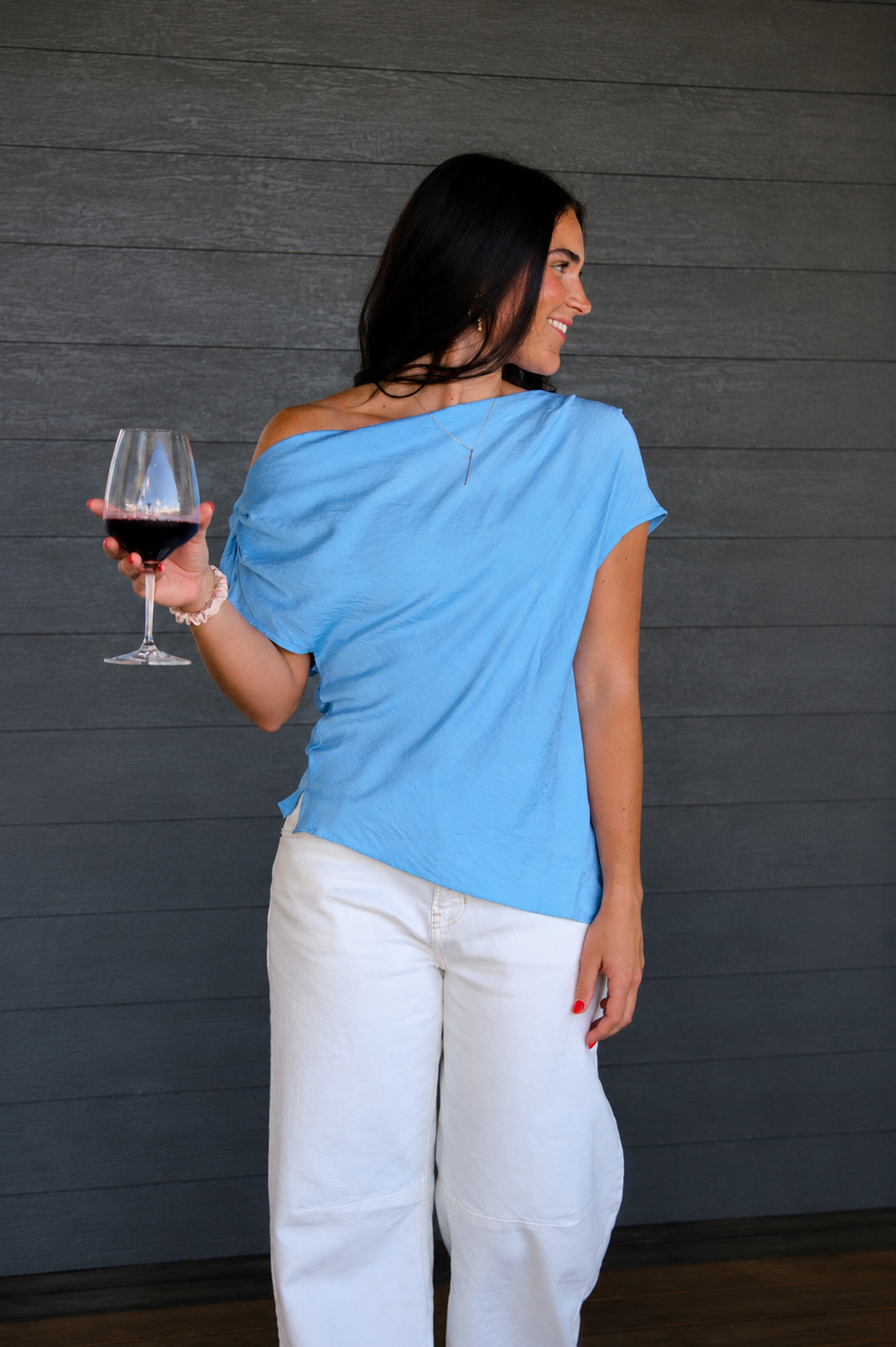 Cowl Neck Draped Top